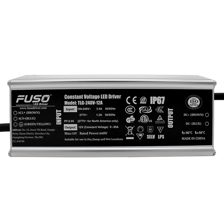 Высокий Pf 24v 240w светодиодный источник питания постоянного напряжения