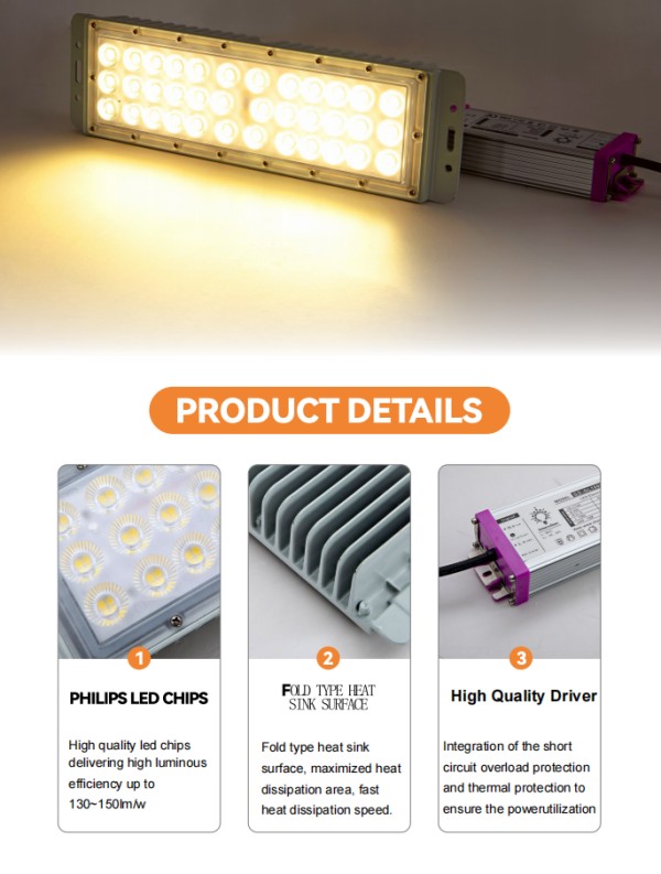 100w led street light module